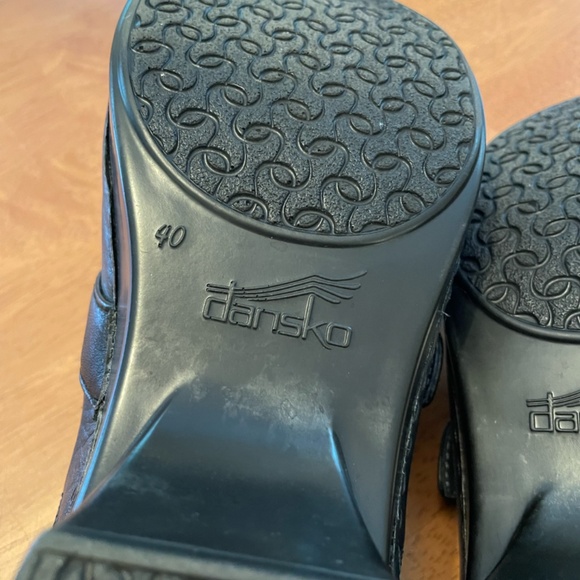 Black Dansko Tamara Leather buckle clogs - Picture 5 of 7